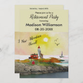 Reisthema Pensioenpartij Kaart (Voorkant / Achterkant)