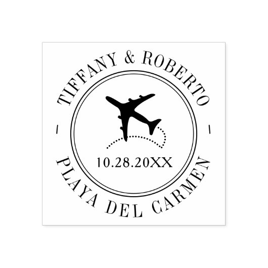 Reisthema voor het paspoort bestemmingsevenement rubberstempel (Afrduk)