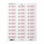 Reisthema Vrijgezellenfeest Envelope Return Addres Etiket (Full Sheet)
