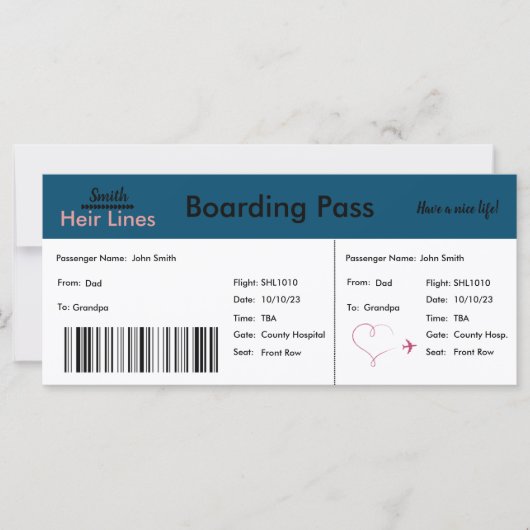 Reisthema "We verwachten" Aankondiging (Voorkant)