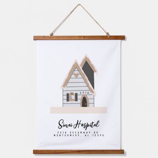 Reistherapie - aangepast huis hangend wandkleed (Voorkant)