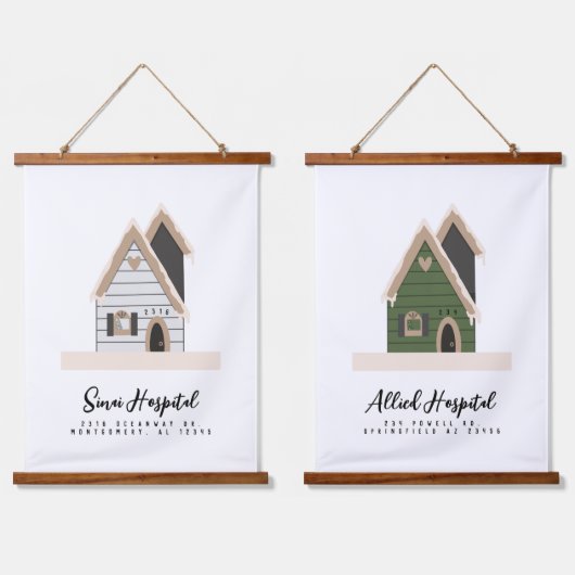 Reistherapie - aangepast huis hangend wandkleed (Dubbel)