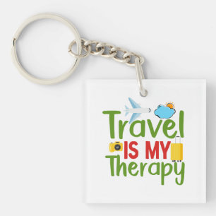 Reistherapie en -inspiratie, levenslange avontuur sleutelhanger