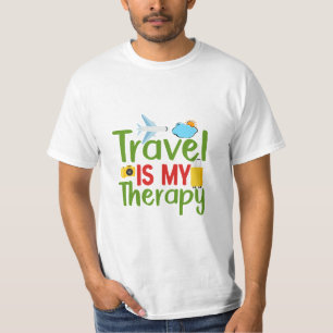 Reistherapie en -inspiratie, levenslange avontuur t-shirt