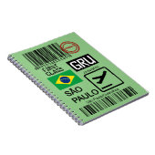 Reisticket Sao Paulo Brazilië Notitieboek (Rechterzijde)