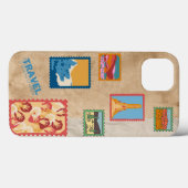 Reistickets stempels Case-Mate iPhone case (Achterkant (horizontaal))