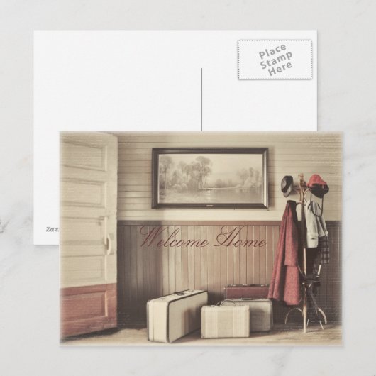 Reistijd - Postkaart - gekleurd (Voorkant / Achterkant)