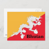  reistoerisme in Bhutan Briefkaart (Voorkant / Achterkant)