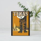  Reistoerisme in Texas Cowboy America Briefkaart (Staand voorkant)