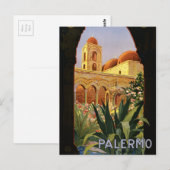  Reistoerisme Retro Palermo Briefkaart (Voorkant / Achterkant)
