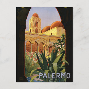 Reistoerisme Retro Palermo Briefkaart