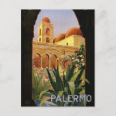  Reistoerisme Retro Palermo Briefkaart (Voorkant)