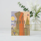  Reistoerisme voor de Reis van Parijs Briefkaart (Staand voorkant)