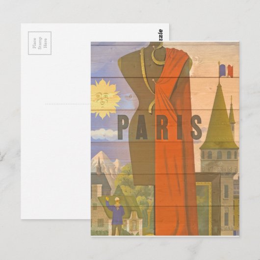  Reistoerisme voor de Reis van Parijs Briefkaart (Voorkant / Achterkant)