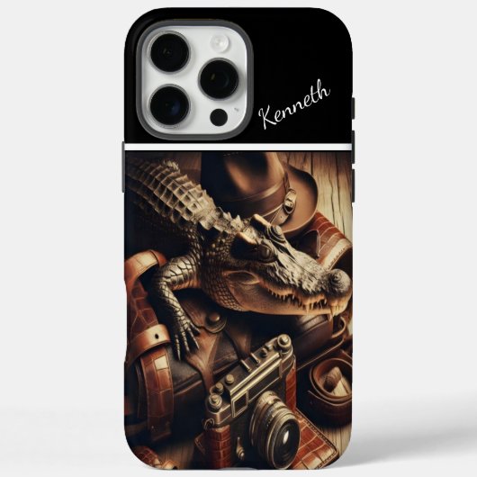 Reisuitrusting van Alligator Case-Mate iPhone Case (Achterkant)