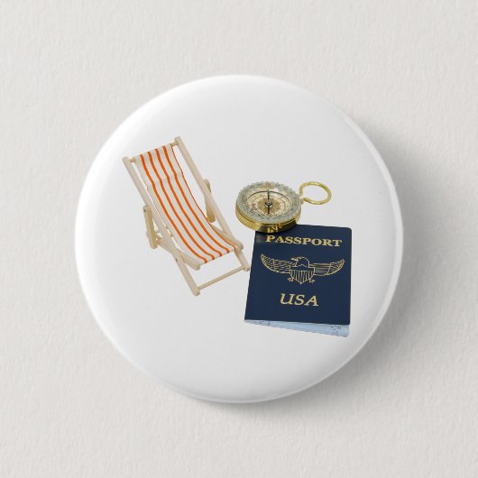 Reisvakantie040309 Ronde Button 5,7 Cm (Voorkant)