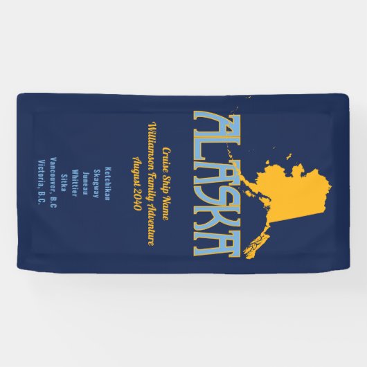 Reisvakantie in Alaska Spandoek (Horizontaal)