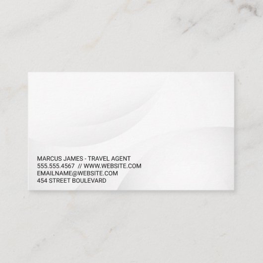 Reisvakantie Locatie Logo Visitekaartje (Achterkant)