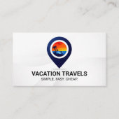 Reisvakantie Locatie Logo Visitekaartje (Voorkant)