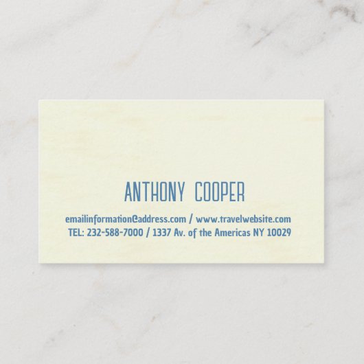 Reisvakantievluchten Visitekaartje (Achterkant)