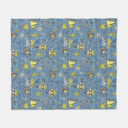 Reisveer Fleece Deken (Voorkant (Horizontaal))