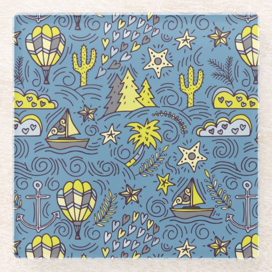 Reisveer Glazen Onderzetter (Voorkant)