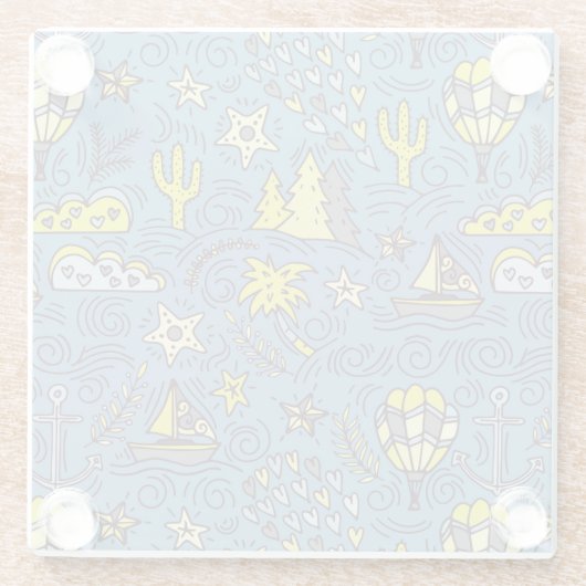 Reisveer Glazen Onderzetter (Achterkant)