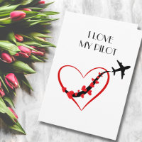 Reisverjaardag Ik hou van mijn piloot vliegtuig ha