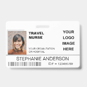 Reisverpleegster Foto ID Naam Ziekenhuis Logo Medi Badge