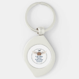 Reisverpleegster Logo Print met Vleugels en Stetho Sleutelhanger