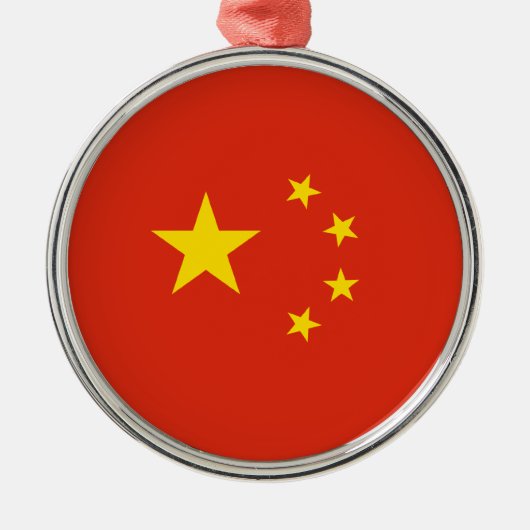Reisversiering - China Metalen Ornament (Voorkant)