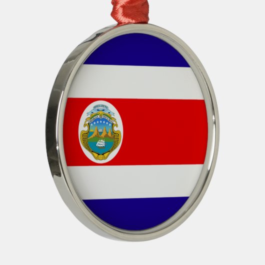 Reisversiering - Costa Rica Metalen Ornament (Rechts)