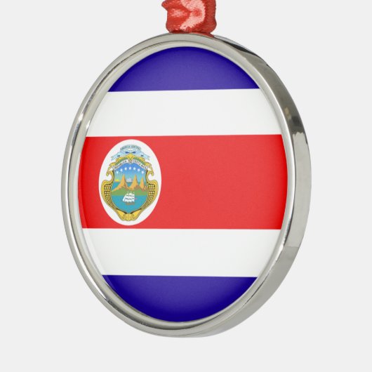 Reisversiering - Costa Rica Metalen Ornament (Links)