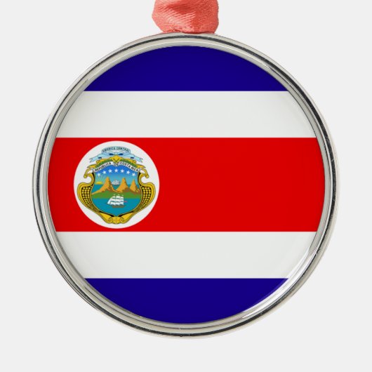 Reisversiering - Costa Rica Metalen Ornament (Voorkant)