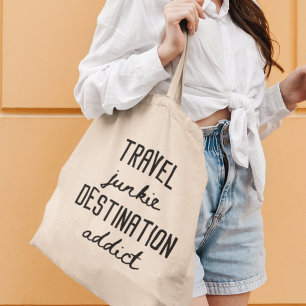 Reisverslaafde Bestemming Verslaafde Reisdrang Cad Tote Bag