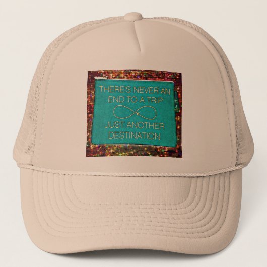 Reisverslaafden Motto Trucker Pet (Voorkant)