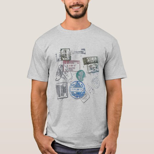 reisvisa t-shirt ontwerpheupreiziger (Voorkant)