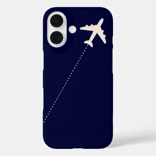 reisvliegtuig met stippellijn Case-Mate iPhone case (Achterkant)