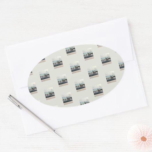 reisweg_3 ovale sticker (Envelop)