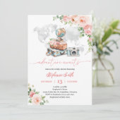 Reiswereldbol Babyshower Feest Kaart (Staand voorkant)