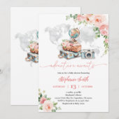 Reiswereldbol Babyshower Feest Kaart (Voorkant / Achterkant)