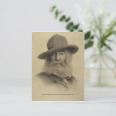 "Reiswerk van de sterren" Walt Whitman Briefkaart (Staand voorkant)