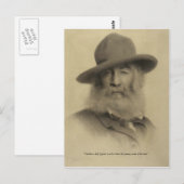 "Reiswerk van de sterren" Walt Whitman Briefkaart (Voorkant / Achterkant)