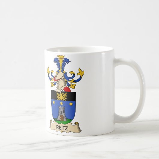 Reitz Family Crest Koffiemok (Rechts)
