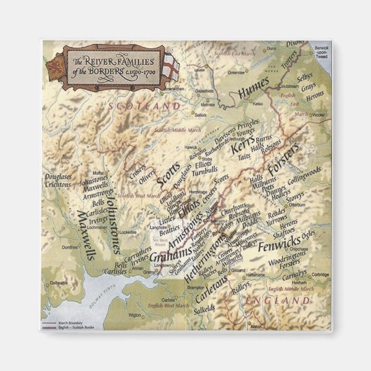 Reiver families van de grens magneet (Voorkant)