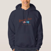 Reivers Uitzicht in de Carter Bar met vlaggen Hoodie (Voorkant)