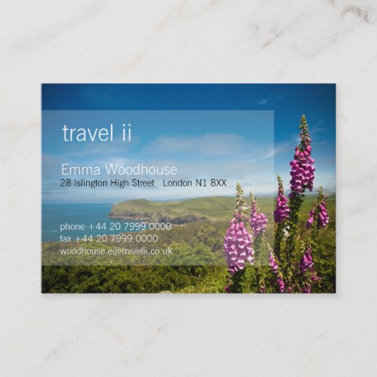 Reizen 2 - Cornwall Visitekaartje (Voorkant)