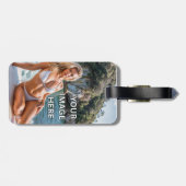 REIZEN! ✈️ Aangepaste Bagage Label – Voeg Afbeeldi (Achterkant horizontaal)
