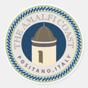 REIZEN-Amalfi Kust Ronde Sticker