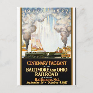 Reizen Amerika Print Retro Vintage Reizen Briefkaart